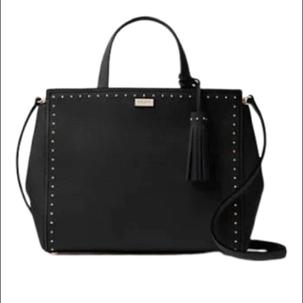 KATE SPADE WEST STREET SUEDE&LEATHER ABBY SATCHEL